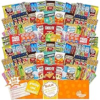 Snack Box Care Package (120 Count) Variety Snacks Easter candy Gift Box - College Students,Back to school Military, Work or Home - Chips Cookies & Candy! Sweet Choice