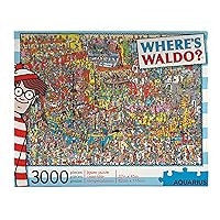 Aquarius Where's Waldo (3000 Piece Jigsaw Puzzle) - Officially Licensed Where's Waldo Merchandise & Collectibles - Glare Free - Precision Fit - 32 x 45 Inches