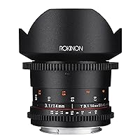 Rokinon Cine DS DS14M-N 14mm T3.1 ED AS IF UMC Full Frame Cine Wide Angle Lens for Nikon