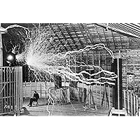 ConversationPrints NIKOLA TESLA LAB GLOSSY POSTER PICTURE PHOTO electicity electric coil cool (24