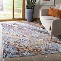 Monray Collection Accent Rug - 3' x 5', Red & Multi, Modern Abstract Distressed Design, Non-Shedding & Easy Care, Ideal for High Traffic Areas in Entryway, Living Room, Bedroom (MNY617D)