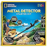 NATIONAL GEOGRAPHIC Starter Metal Detector Kit for Kids - Kids Metal Detector with 7.4