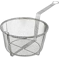 Carlisle FoodService Products 601002 Chrome Plated Nickel Steel Mesh Fryer Basket, 11-1/2