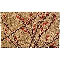1002S Winter Berries Handmade, Hand-Stenciled, All-Natural Coconut, 18