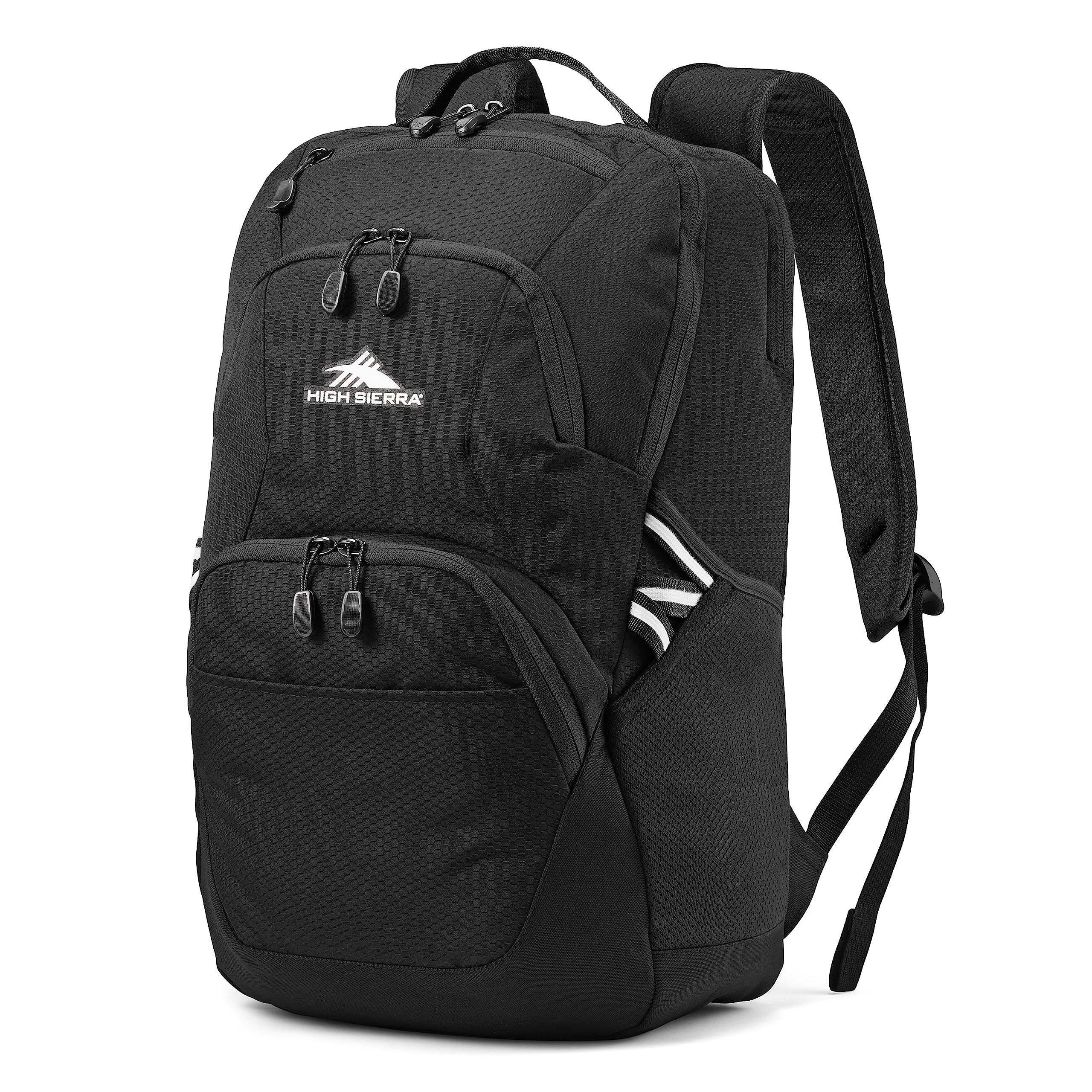 High Sierra Swoop SG Backpack, Travel or Work Laptop Bookbag with Drop Protection Pocket, and Tablet Sleeve, One Size, Black
