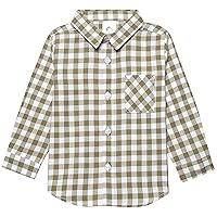 Gerber Baby-Boys Long Sleeve Button Up Plaid Shirt