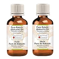 Pure Babchi (Bakuchi) Oil (Psoralea corylifolia) Cold Pressed (Pack of Two)100ml X 2 (6.76 oz)