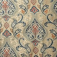 Vintage Versailles Damask Design Luxurious Classic Jacquard Furnishing Fabric for Upholstery Sofa, Cushions, Dining Chair, Craft Width 54 inches Fabric by Yard Creamish Gold Base