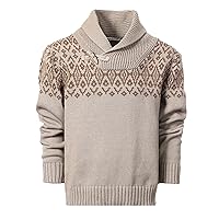 Gioberti Kids and Boys 100% Cotton Pullover Knitted Sweater with Toggle Button Closure