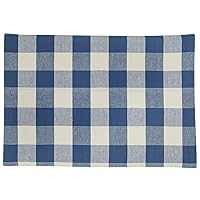 Park Designs China Blue Buffalo Check Backed Placemat Set of 4