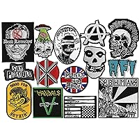 Punk Rock Legends Patch Set: Dead Kennedys, Misfits, AFI & More - 16 Piece Iron-On Collection by Nixon Thread Co.