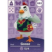 Nintendo Animal Crossing Happy Home Designer Amiibo Card Goose 082/100 USA Version