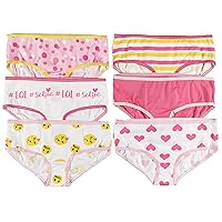 Trimfit Girls' Tagless Assorted Hipsters Underwear (Pack of 6)