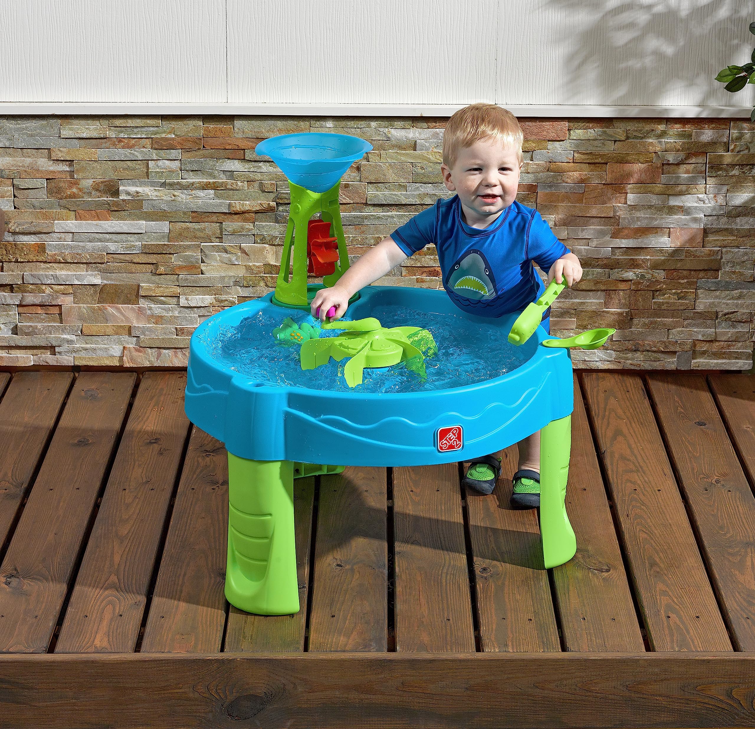 Step2 Duck Dive Kids Water Table with Water Tower & 5-Pc Accessory Set – Multicolor