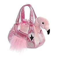 Aurora® Fashionable Fancy Pals™ Ava Flamingo™ Stuffed Animal - On-The-go Companions - Stylish Accessories - Multicolor 7 Inches