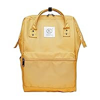Kah&Kee Polyester Travel Backpack Functional Anti-theft School Laptop for Women Men (Yellow, Medium)