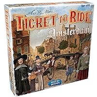 Ticket to Ride Amsterdam Board Game - Train Route-Building Strategy Game, Fun Family Game for Kids & Adults, Ages 8+, 2-4 Players, 10-15 Minute Playtime, Made by Days of Wonder