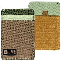 Chums Daily Wallet – Ultra Slim Wallet & Small Card Holder for Cash, ID and Credit Cards (Brown/Olive-Tan)