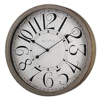 Bulova C4815 Westwood Wall Clock, Antique Grey