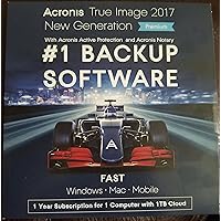 Acronis True Image Premium 2017 - 1 Devices + 1TB Cloud Storage for 1 Year