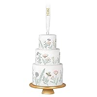 Christmas Ornament 2024, Tiers of Joy Wedding Cake, Porcelain, Gift for Couple