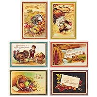 Hallmark Vintage Thanksgiving Cards Assortment (36 Assorted Cards and Envelopes)
