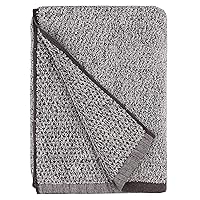 Everplush Diamond Jacquard Quick Dry Bath Towel, 1 Pack, Grey