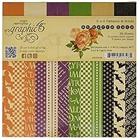 Graphic 45 an Eerie Tale Patterns and Solids Paper Crafting Pad, 6 by 6-Inch