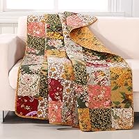 Greenland Home Antique Chic Quilted Patchwork Throw, 50