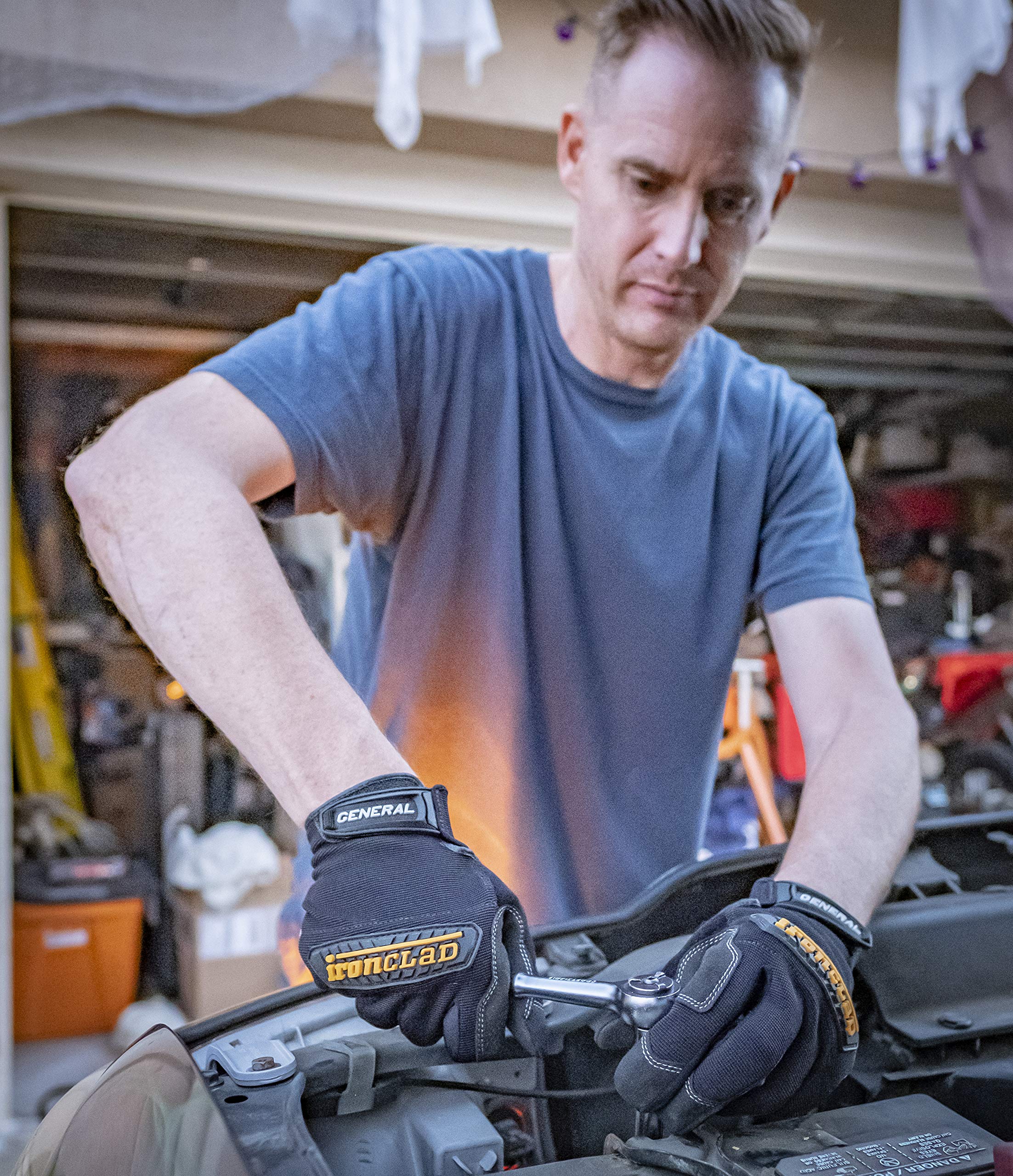 Ironclad General Utility Work Gloves GUG, All-Purpose, Performance Fit, Durable, Machine Washable