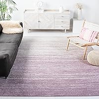 SAFAVIEH Adirondack Collection Area Rug - 9' x 12', Cream & Purple, Modern Ombre Design, Non-Shedding & Easy Care, Ideal for High Traffic Areas in Living Room, Bedroom (ADR113L)