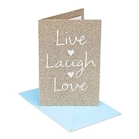 American Greetings Wedding Card (Live Laugh Love)