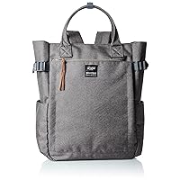 anello(アネロ) Women Regular 2-Way Tote Backpack, Grey (Grey Marl), Large