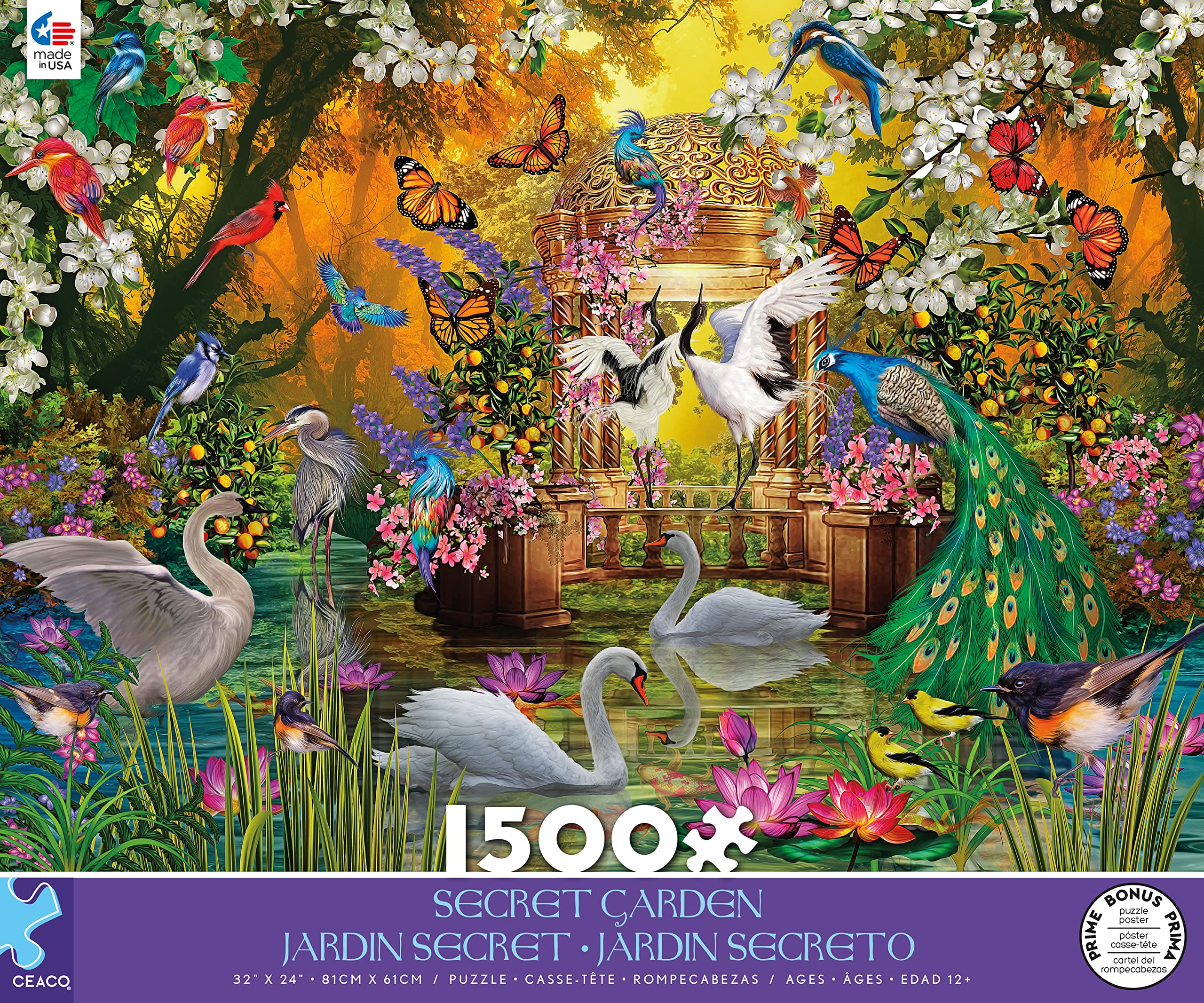 Ceaco - Thomas Kinkade -Garden of Paradise - 1000 Piece Jigsaw Puzzle