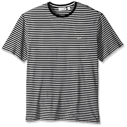 Lacoste Men's Crewneck Jersey Stripe T-Shirt, TH1889-51