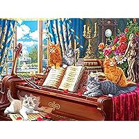 Cra-Z-Art - RoseArt - Fancy Cats 750PC - Piano Lessons