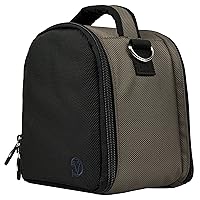 Grey Laurel Lightweight Camera Bag Case for Fujifilm FinePix Point and Shoot Digital Camera and Screen Protector