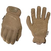 Mechanix FastFit Tactical Work Gloves - Elastic Cuff, Flexible Grip, Touchscreen Capable, Durable - For Men, Brown, Large
