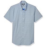 Cutter & Buck Men's Short Sleeve Strive Dit-dat Print Button Up Shirt