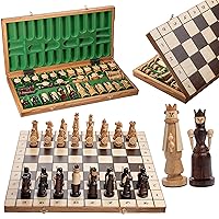Luxury MAGNATE 56 cm Extra Large Wooden Chess Set Extraordinary Medieval Chess Pieces for Kids and for Adults