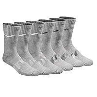 Saucony Men's Multi-pack Mesh Ventilating Comfort Fit Performance Crew Socks