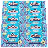 Spontex 2 Non Scratch Washups Mosaik Sponge Scourers, 10 Packs (20 Sponge Scourers)