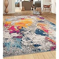 Rugshop Sky Collection Modern Abstract Area Rug - 3'3