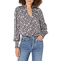 BCBGeneration Women's Relaxed Long Sleeve Top with Mock Neck