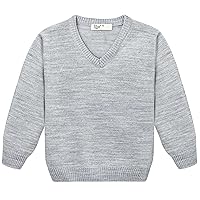 Lilax Toddler and Little Boys Sweater, V-Neck Knit Cardigan Sweater