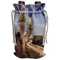 3dRose Spanish dagger, Yucca treculeana in bloom. - Wine Bags (wbg_332237_1)