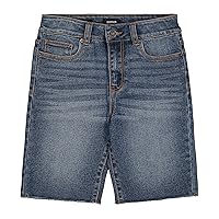 HUDSON Girls' Bermuda and Cut-Off Jean Shorts, Stretch Denim with Mid to High Rise Waist