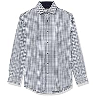 Isaac Mizrahi Boy's Long Sleeve Plaid Button Down Shirt