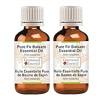 Pure Fir Balsam Essential Oil (Abies balsamea) Steam Distilled (Pack of Two) 100ml X 2 (6.76 oz)