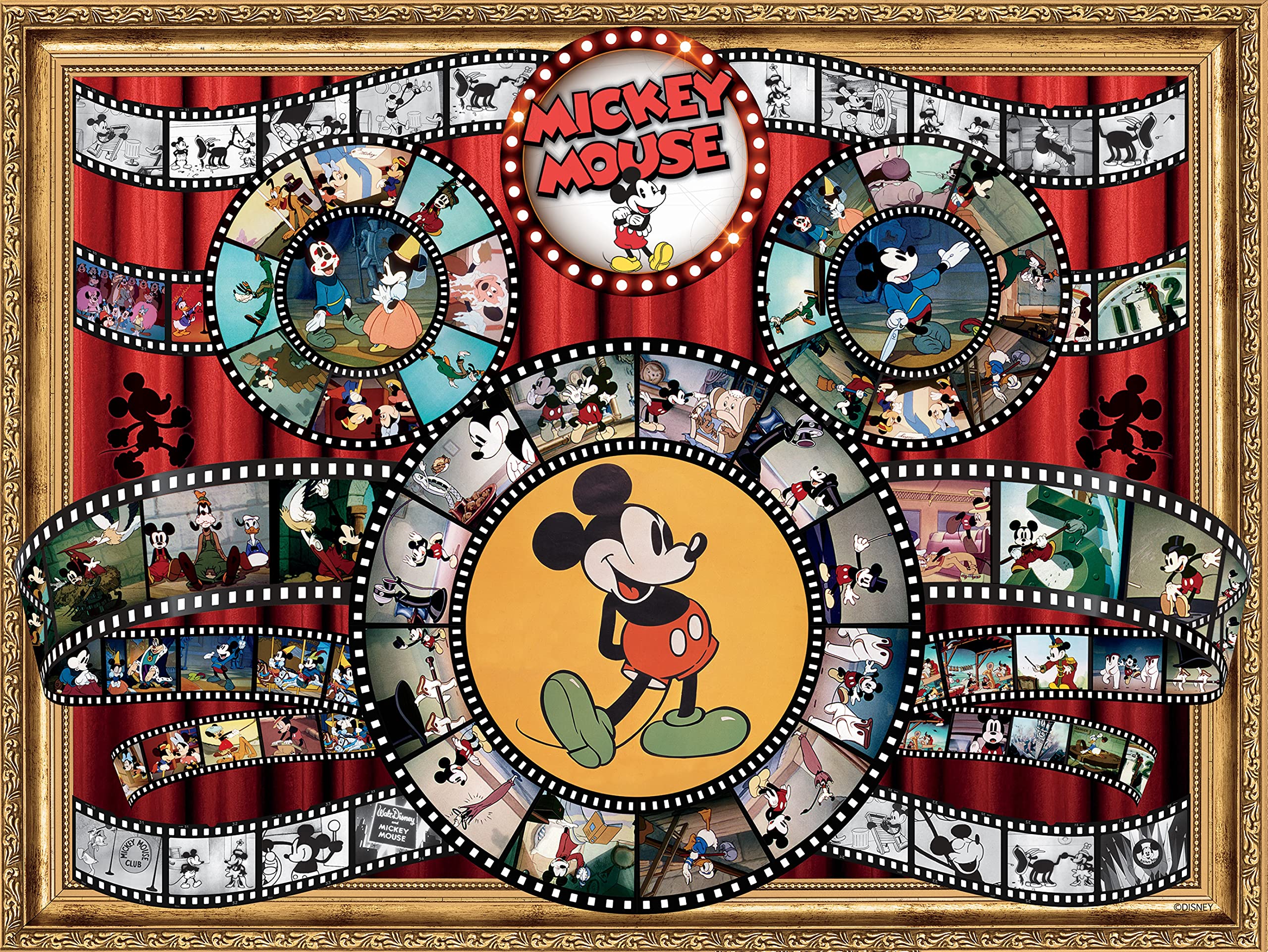 Ceaco - Disney - Mickey and Minnie Mouse Movie Reel - 1500 Piece Jigsaw Puzzle